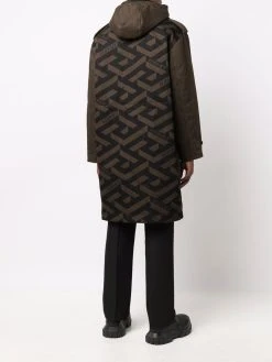 Versace manteau à capuche