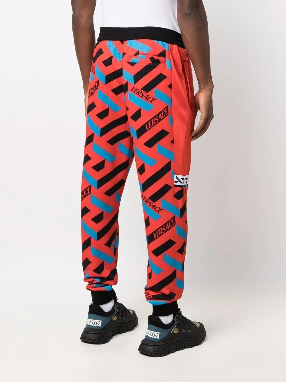 Prix Légers Versace Pantalon de jogging La Greca imprimé pantalons de survêtement homme 6 Versace pantalon de jogging La Greca imprimé