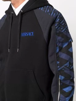 Plus Bas Prix De Vente Versace Hoodie à logo brodé hoodies homme 11 Versace hoodie à logo brodé
