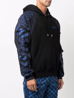 Plus Bas Prix De Vente Versace Hoodie à logo brodé hoodies homme 9 Versace hoodie à logo brodé