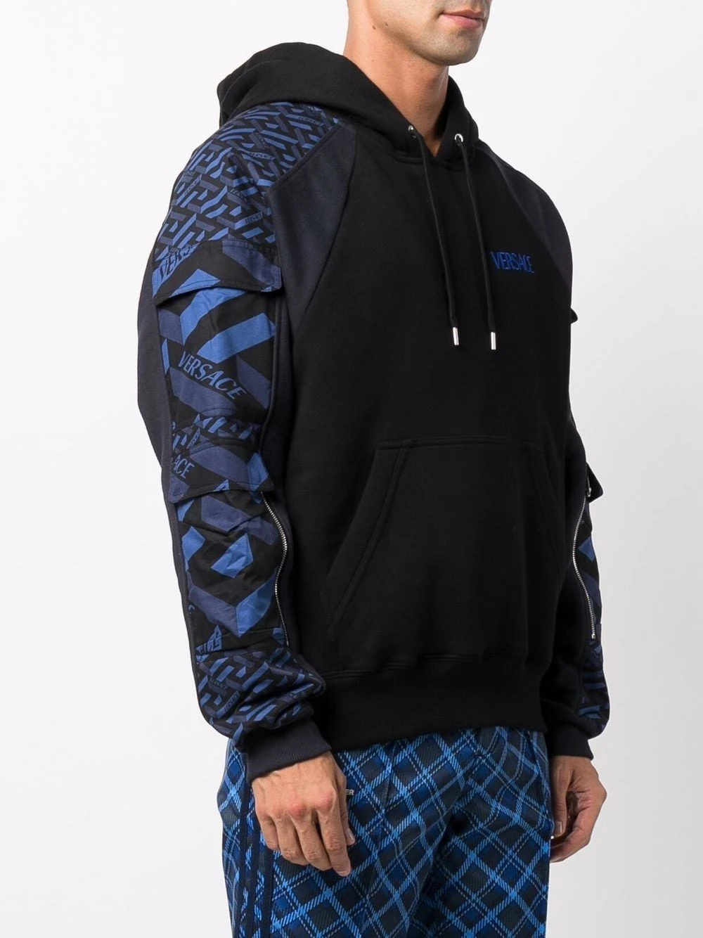 Plus Bas Prix De Vente Versace Hoodie à logo brodé hoodies homme 5 Versace hoodie à logo brodé