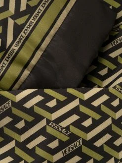 Versace manteau à motif monogrammé