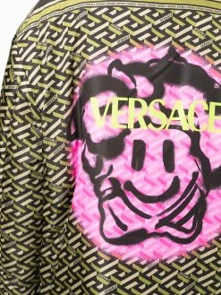 Versace manteau à motif monogrammé