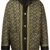 Versace manteau à motif monogrammé