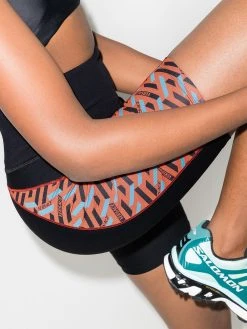 Versace short de cyclisme à imprimé Greca Signature