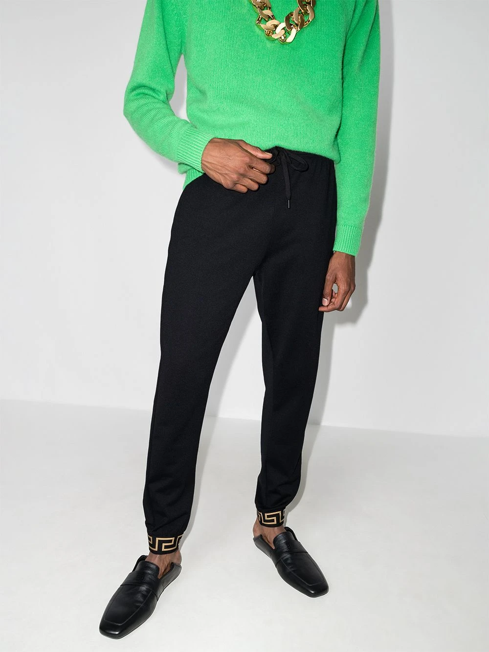 Assurance De l’Authenticité Versace Pantalon de jogging à imprimé Barocco pantalons de survêtement homme 4 Versace pantalon de jogging à imprimé Barocco