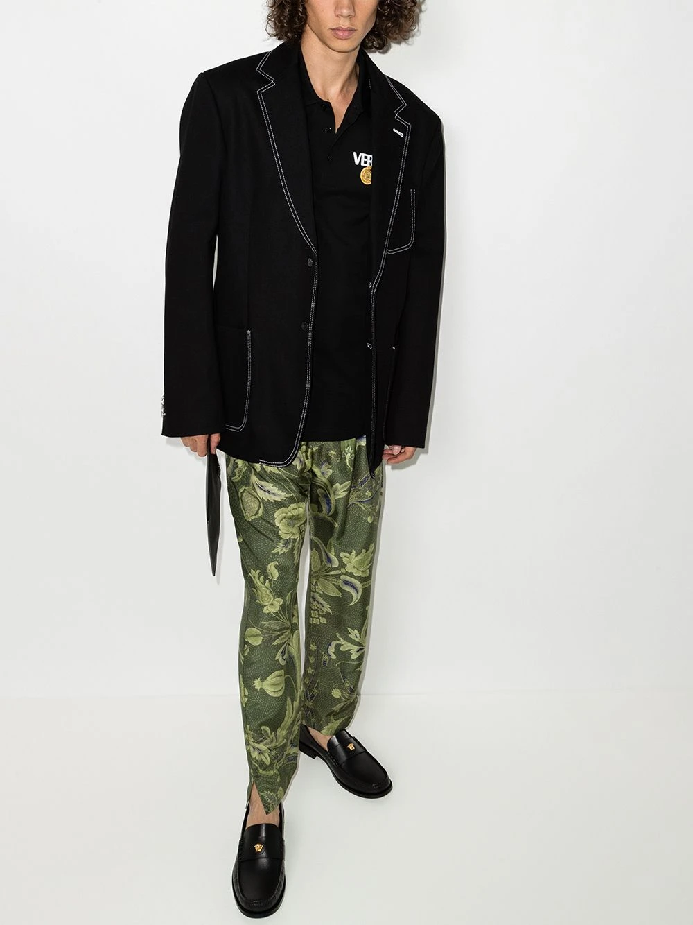 Prix Jamais Vus Versace Polo Safety Pin à manches courtes polos homme 7 Versace polo Safety Pin à manches courtes