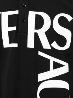 Versace polo à logo imprimé