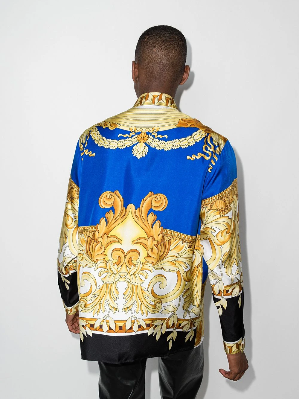 Versace Qualité Excellente Chemise à imprimé Medusa Renaissance chemises homme 5 Versace chemise à imprimé Medusa Renaissance