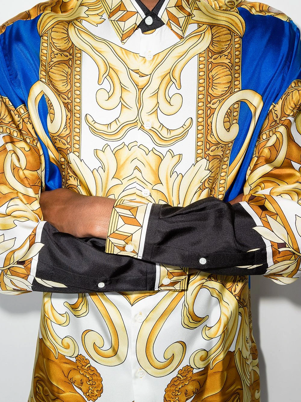 Versace Qualité Excellente Chemise à imprimé Medusa Renaissance chemises homme 6 Versace chemise à imprimé Medusa Renaissance