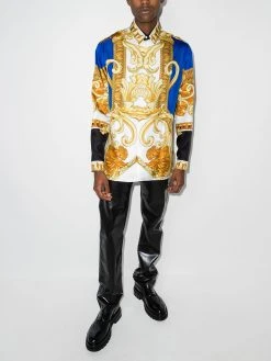 Versace Qualité Excellente Chemise à imprimé Medusa Renaissance chemises homme 11 Versace chemise à imprimé Medusa Renaissance