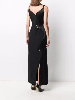 Versace robe longue à breloque logo