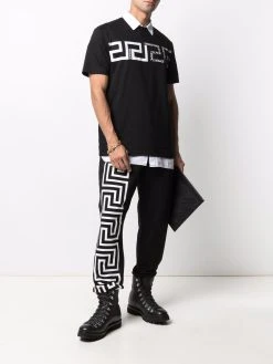 Versace pantalon de jogging à détails Greca
