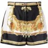 Versace Short en soie à imprimé baroque Petit Prix shorts courts femme 1 Versace short en soie à imprimé baroque
