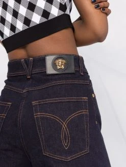 Versace jean ample à patch Medusa