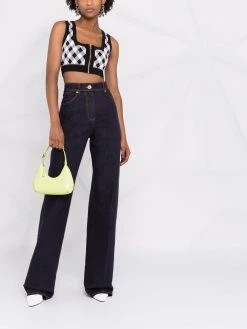 Versace jean ample à patch Medusa