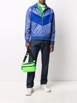 Versace jean droit à logo brodé