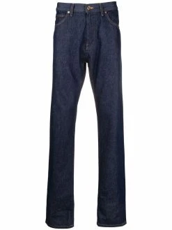 Versace jean droit à logo brodé