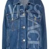 Versace veste en jean à logo imprimé