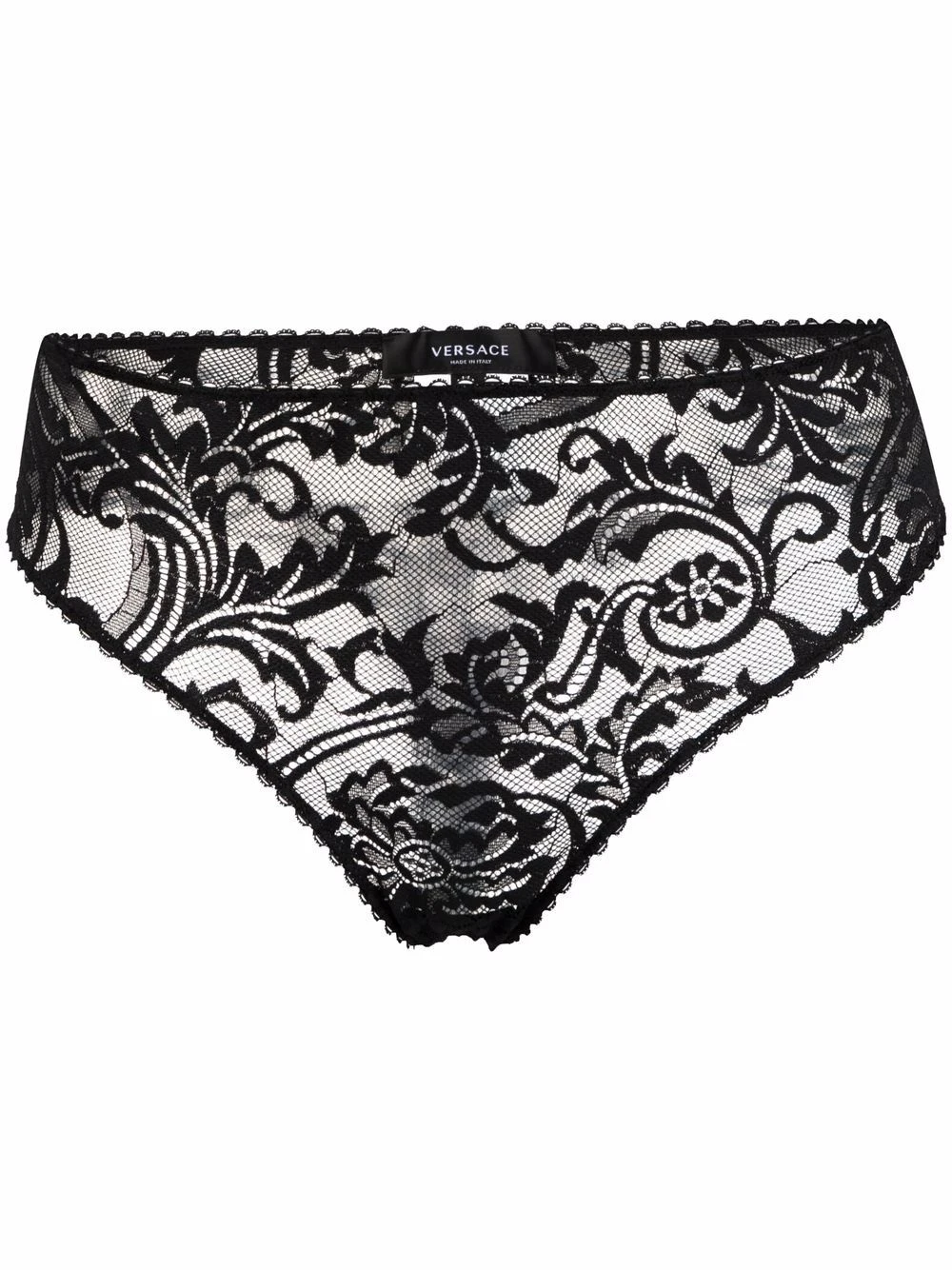 Qualité Supérieure Versace Culotte en dentelle brodée culottes & strings femme 3 Versace culotte en dentelle brodée