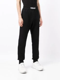 Versace Pantalon de jogging à taille à logo Prix Gelé pantalons de survêtement homme 11 Versace pantalon de jogging à taille à logo