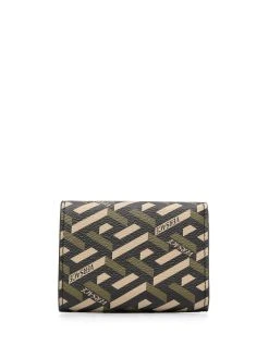 Versace portefeuille à imprimé La Greca