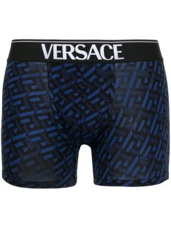 Versace boxer à imprimé Greca Signature
