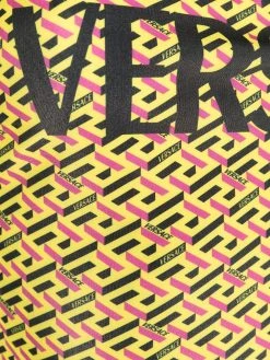 Versace haut de bikini à imprimé La Greca