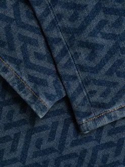 Versace jean skinny à imprimé Greca