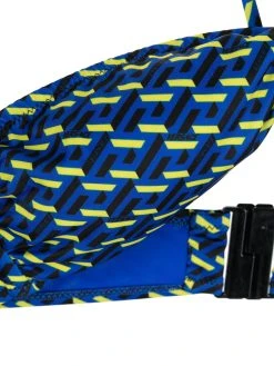 Versace haut de bikini à imprimé Greca Signature