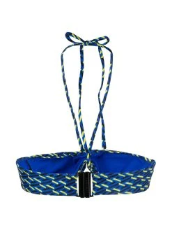 Versace haut de bikini à imprimé Greca Signature