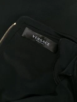 Versace robe trapèze à taille ceinturée