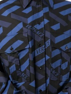 Versace chemise La Greca en coton