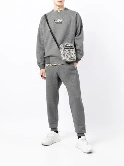 Versace pantalon de jogging à taille à logo