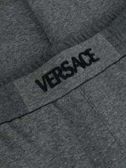 Versace pantalon de jogging à taille à logo