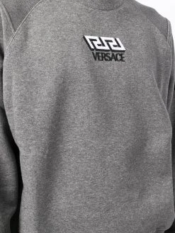 Versace sweat à logo brodé