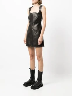 Versace robe zippée à encolure cœur