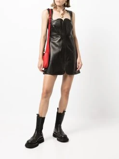 Versace robe zippée à encolure cœur