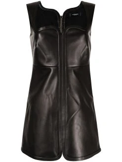 Versace robe zippée à encolure cœur