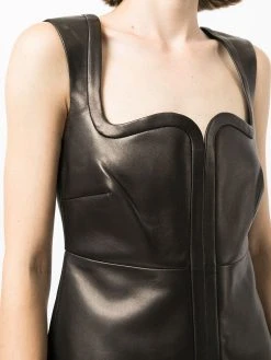 Versace robe zippée à encolure cœur