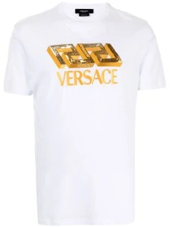 Versace t-shirt à imprimé Greca