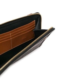 Versace portefeuille zippé à logo