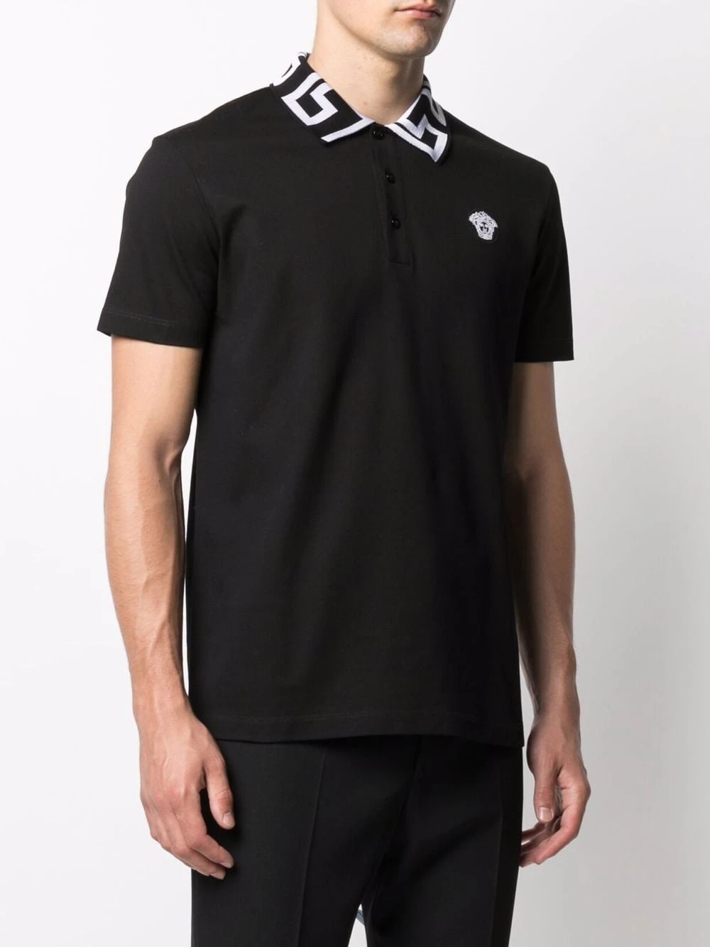 Versace Marchandise de première qualité Polo à plaque Medusa polos homme 5 Versace polo à plaque Medusa