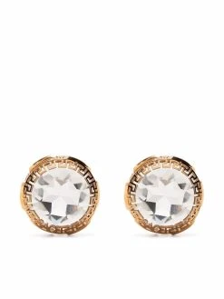 Versace boucles d'oreilles Greca à ornements en cristal