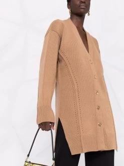 Versace cardigan ajouré à boutons Medusa