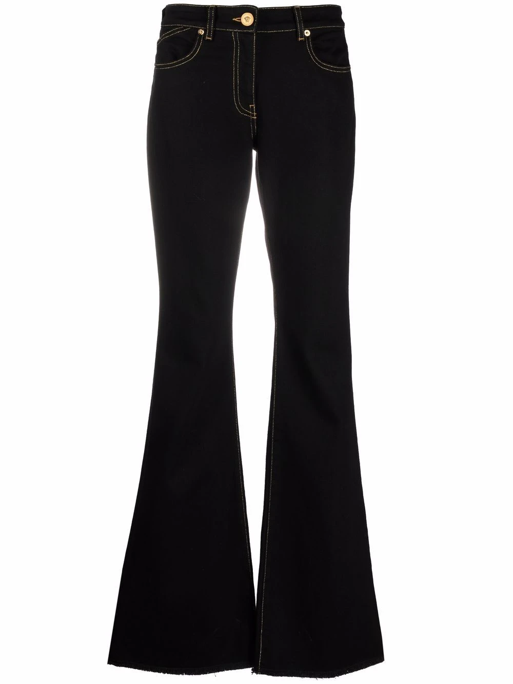 Versace Prix Incroyables Jean évasé à motif Medusa pantalons évasés femme 3 Versace jean évasé à motif Medusa