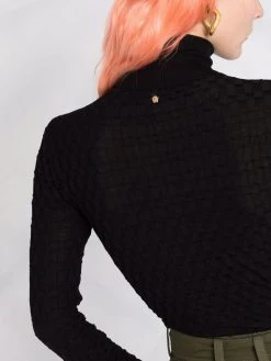 Versace pull à col roulé en laine vierge