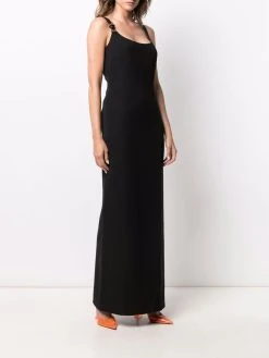 Versace robe longue à bretelles Medusa
