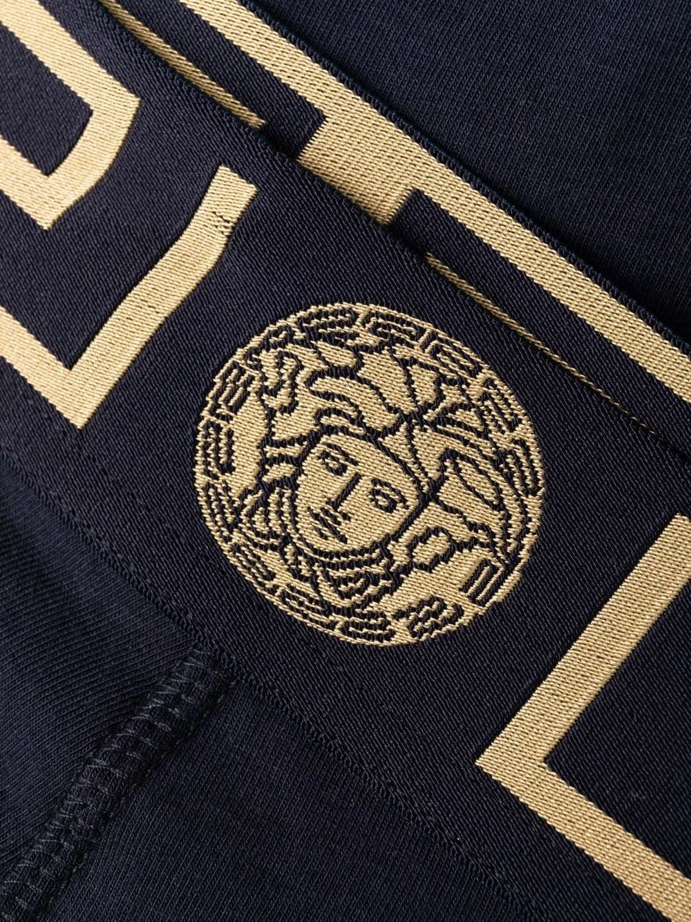 Versace Faible Prix Lot de deux boxers à détail Greca slips & boxers homme 5 Versace lot de deux boxers à détail Greca