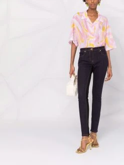 Versace jean slim à fentes